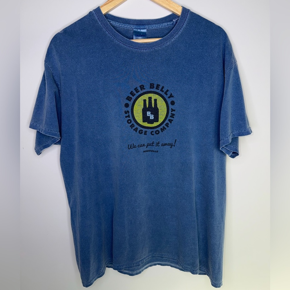 Beer Belly Storage Company Navy Short Sleeve Graphic Tee